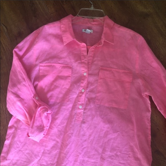 Old Navy Pink Casual Button Down Shirt - Picture 3 of 6
